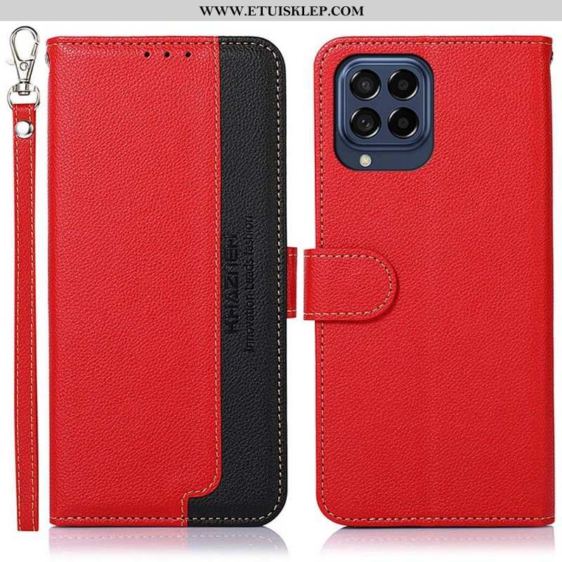 Etui Folio do Samsung Galaxy M53 5G Rfid Khazneh W Stylu Liczi